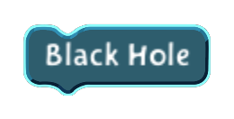 Black Hole code block in the MagiCats editor