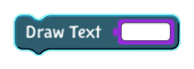 Draw Text code block in the MagiCats editor