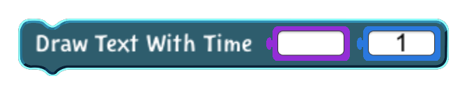 Draw Text With Time code block in the MagiCats editor