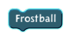 Frostball code block in the MagiCats editor