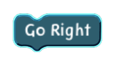 Go Right code block in the MagiCats editor