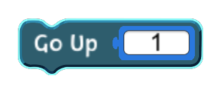 Go Up code block in the MagiCats editor