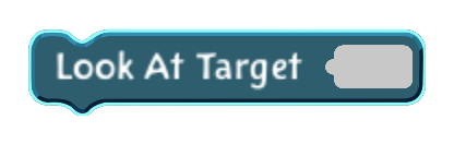 Look At Target code block in the MagiCats editor