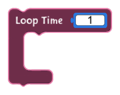 Loop Time code block in the MagiCats editor