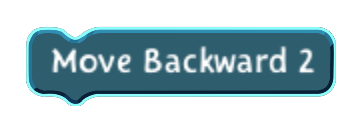 Move Backward 2 code block in the MagiCats editor