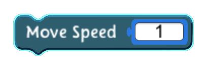 Move Speed code block in the MagiCats editor