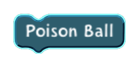 Poison Ball code block in the MagiCats editor