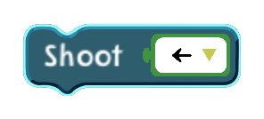 Shoot code block in the MagiCats editor