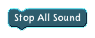 Stop All Sound code block in the MagiCats editor