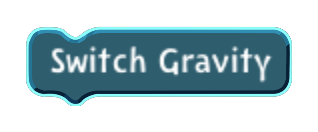 Switch Gravity code block in the MagiCats editor