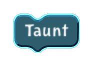 Taunt code block in the MagiCats editor